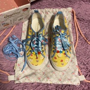 NWOT Superga x LoveShackFancy Sneaker in Coastline